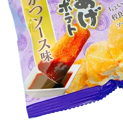 Японські чіпси Calbee Kata-age Potato Chips Kushikatsu Sauce 15г - мініатюра 6