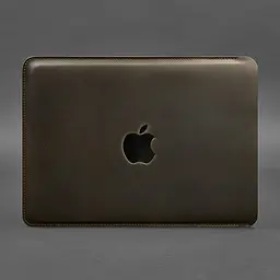 Шкіряний чохол BlankNote для MacBook 14 дюйм Темно-коричневий Crazy Horse - мініатюра 5