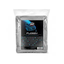 Рушник з мікрофібри K2 Flossy Pro для сушки лакофарбової поверхні трикотажний 90x60см(D0220)