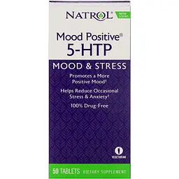 5-гідрокситриптофан Natrol Mood Positive 5-НТР 50 таблеток - мініатюра 3