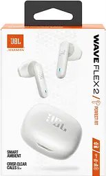 Bluetooth-гарнітура JBL Wave Flex 2 White (JBLWFLEX2WHT) - мініатюра 6