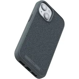 Чохол-накладка Njord Fabric MagSafe Case Dark Grey для iPhone 15 (NA51FA09) - мініатюра 4