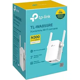 Ретранслятор Wi-Fi сигналу TP-LINK TLWA855RE N300 1хFE LAN ext. ant x2 - мініатюра 3