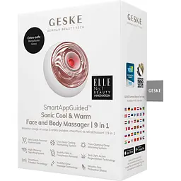 Звуковий масажер для обличчя та тіла GESKE Sonic Cool & Warm Face and Body Massager 9 в 1 пудровий - мініатюра 5