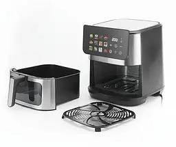 Аерофритюрниця Domotec MS-3224 сенсорне управління приготування з мінімальною кількістю масла LED-дисплей 4500 Вт Чорний - мініатюра 2