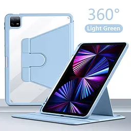 Чохол TPUCristal Pen holder 360 для Xiaomi Pad 7 / 7 Pro 11 2025 Голубий - мініатюра 7