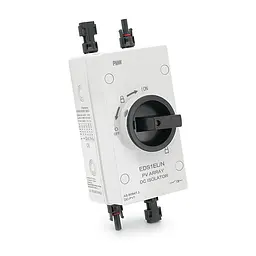 Поворотний вимикач VGreen EDS1EL/N32/2R (2MC4) 1000V 32A 2P IP66 Grey