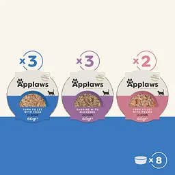 Набір консервів для котів Applaws Multipack Fish Selection in Broth, 8х60g - мініатюра 2