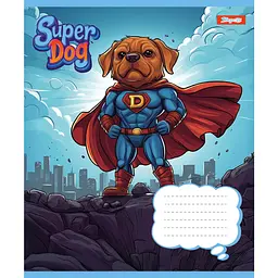 Набір зошитів 1 вересня Super Dog А5, 12 аркушів 25 шт. (768253) - мініатюра 4