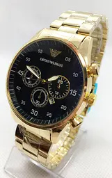 Наручний годинник чоловічий No Brand Emporio Armani Золотистий (IBW680YB)