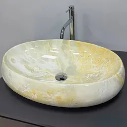 Умивальник VBI Veneto M labradorite накладний VBI-012811, Мрамор