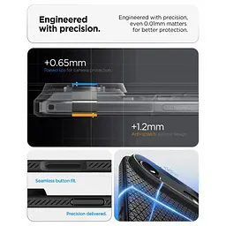 Чохол Spigen для iPhone 17 Air, Liquid Air, Matte Black teh0019362 - мініатюра 5