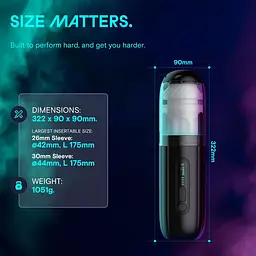 Смарт-мастурбатор Kaotik Labs The Shockwave, режим edging, імітація фрикцій - мініатюра 9