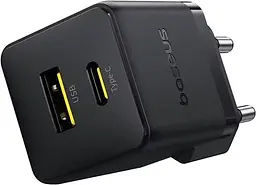 Мережевий зарядний пристрій Baseus Palm Fast Charger C+U 30W EU Чорний - мініатюра 3