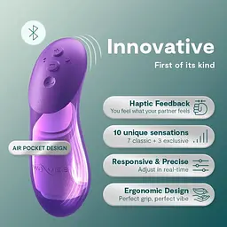 Вібратор We-Vibe Chorus Pro Cosmic Purple для пар зі смарт-управлінням - мініатюра 10
