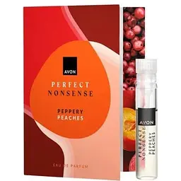 Листівка із пробним зразком парфумерна вода Avon Perfect Nonsense гострі персики 0.6 мл