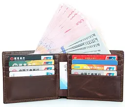 Чоловічий шкіряний гаманець Vintage 11,5x9,5 см acs0015359 - мініатюра 7