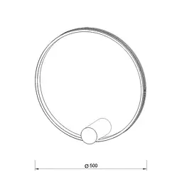 Бра Kloodi KD-RG BRA 500 30W 4К BK - мініатюра 3