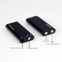 Найменший диктофон Savetek 200 (GS-R01s), 8 ГБ пам'яті, активація запису голосом, 96 годин запису, Оригінал (100301-2) - мініатюра 5