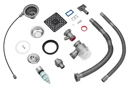 Кухонна мийка Kroner KRP Schwarze - SET7545HM PVD (3.0/0.8 мм) (CV033382) - мініатюра 19