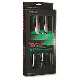 комплект ударних викруток (з шестигранником) 6 од. Toptul hoz0007679