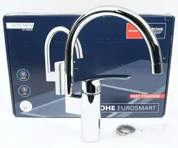 Змішувач для кухні Grohe EuroSmart одноважільний Хром 30412 - мініатюра 6