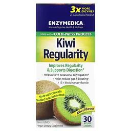 Ківі Enzymedica Kiwi Regularity 30 жувальних таблеток - мініатюра 2