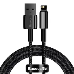 Дата кабель Baseus Tungsten Gold USB to Lightning Cable 2.4A (2m) (CALWJ-A0) Black