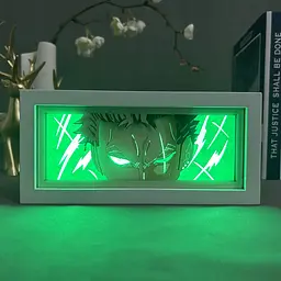 Світильник нічник 3D Ван Піс Ророноа Зоро One Piece Roronoa Zoro 20 см NL3D OP RZ