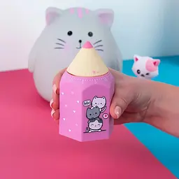 Таймер мехінічний Kite Cute Cats рожевий (K24-171-1) - мініатюра 6