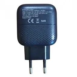 Зарядний пристрій IMS-C3004 30W, мережевий блок живлення, 2 порти USB і Type-C, чорний - мініатюра 4