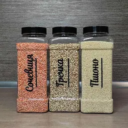 Набір пластикових контейнерів для сипучих 7 шт. (Kit-07-3-1-litry) - мініатюра 4