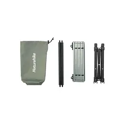 Розкладний туристичний стіл Naturehike CNH22JU050 алюміній (Коричневий) - мініатюра 4