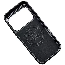 Шкіряний чохол Rally with MagSafe для Apple iPhone 17 Pro Max (6.9) Black / White - мініатюра 3