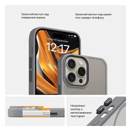 Чохол ArmorStandart Uniq MagSafe для Apple iPhone 16 Pro Max Titanium Grey - мініатюра 3