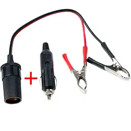Перехідник клем прикурювання зі штекером 12V /24 V (101510)