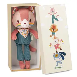 М'яка іграшка в подарунковій коробці Lilliputiens Котик Жанетт (83626) Lilliputiens -83626
