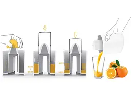 Соковижималка для цитрусових Guzzini Kitchen Active сіра (29990033) - мініатюра 2
