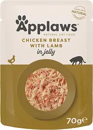 Вологий корм для котів у желе Applaws Chicken with Lamb in Jelly - курка з ягням, 70 г