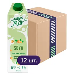 Упаковка соевого напитка Vega Milk Soya 11.4 л (950 мл х 12 шт.)