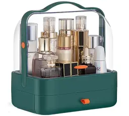 Органайзер для косметики настільний XPRO Single Drawer YM206 2 секції зелений (MER-14968_546) - мініатюра 2