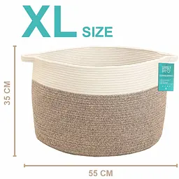Корзина Органайзер Lovely Svi для зберігання білизни та іграшок 55×35 см світло-коричневий (12032024) - мініатюра 3