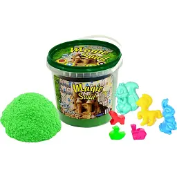 Кінетичний пісок Strateg Magic Sand зеленого кольору (372-5)