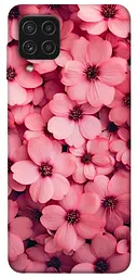 Чохол Demsky Pink flowers для Samsung Galaxy A22 4G