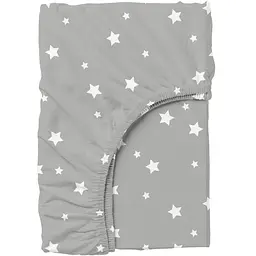 Простирадло на резинці Cosas Grey Starsfall 160х200х20 см (StarFall_Grey_160x200x20)