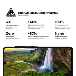 Захисне скло на Samsung Galaxy A26 5G з олеофобним покриттям, Pro, повне проклеювання, антистатичний і пиловідштовхуючий шар, 9H, самоклеючеся, 2.5D, на весь екран, антистатичний клей, ArmorStandart (ARM82212) - мініатюра 5