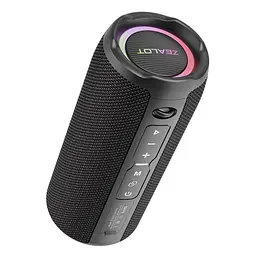 Портативна bluetooth колонка Zealot S49 Pro з LED підсвічуванням чорний - мініатюра 2