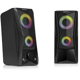 Колонки 2.0 S-107 Black, 2 x 3 Вт REAL-EL teh0021035 - мініатюра 4