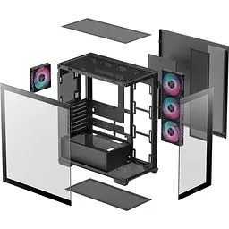 Корпус DeepCool CG580 4F Black (R-CG580-BKADA4-G-1) без БП - мініатюра 9