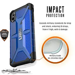 Чохол оригінальний протиударний UAG Plasma Original (111103115050) для iPhone XS Max (6.5") Cobalt - мініатюра 3